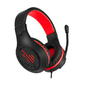 C100 Wired Gaming Headset with Microphone, 3.5MM Jack Gaming Headset for PS4, PS5, Xbox, switch, Laptop, Adjustable Headband, Low Latency, Surround Sound, Red Headset