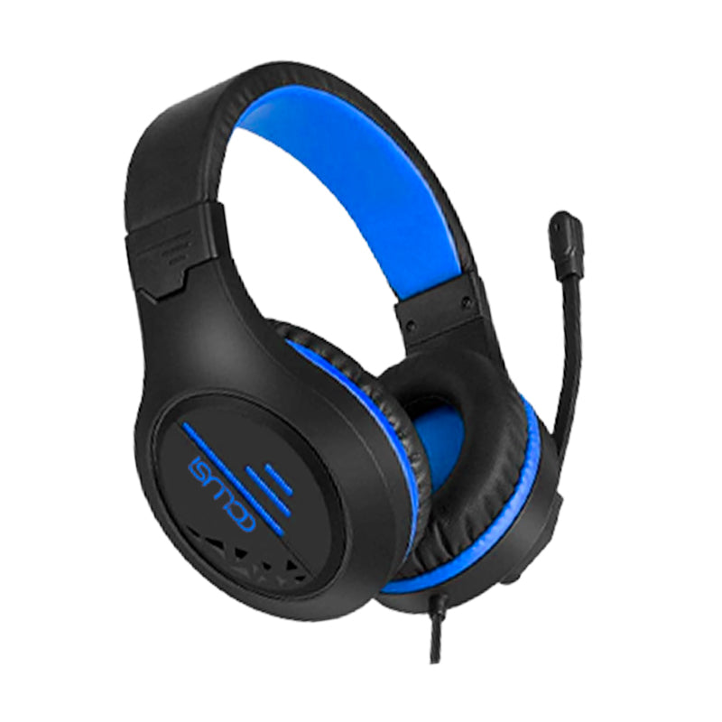 C100 PS4 Gaming Headset with Microphone for Xbox One, PS5, PC, Laptop, Adjustable Wired Headband Gaming Headset with Soft Earmuff, Blue Headset