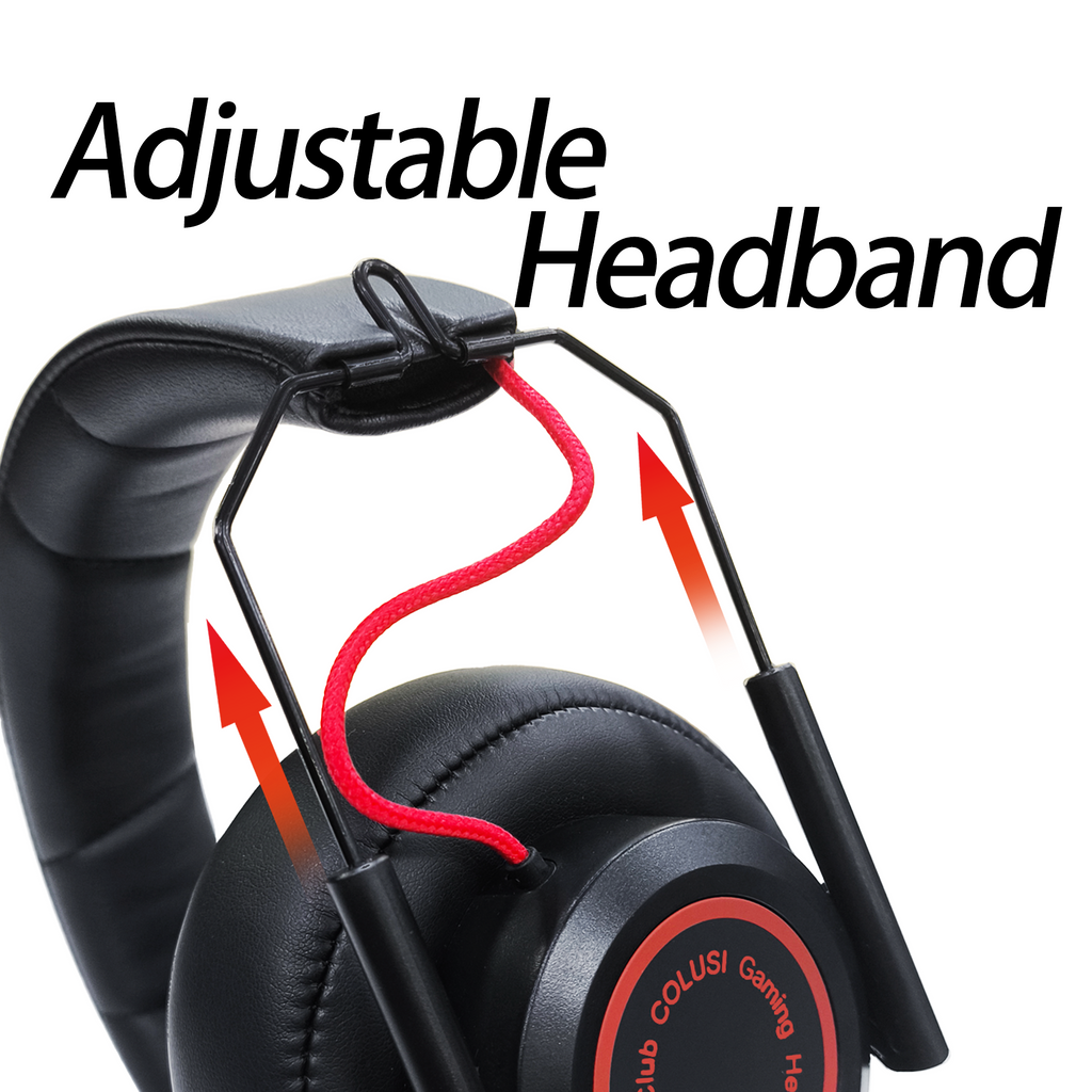 M21 PS5 Gaming Headset with Mic, Wired Gaming Headset for PC, Laptop, PS4/Xbox One Controller, 3.5MM Audio Jack, Black+Red