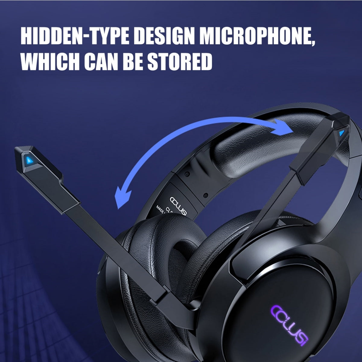 C600 RGB Gaming Headset for PS4 Xbox One Switch, Gamer Over-Ear Headphones with Noise Cancelling Microphone and Breathable Ear Pads, Game Headset for Laptop PC