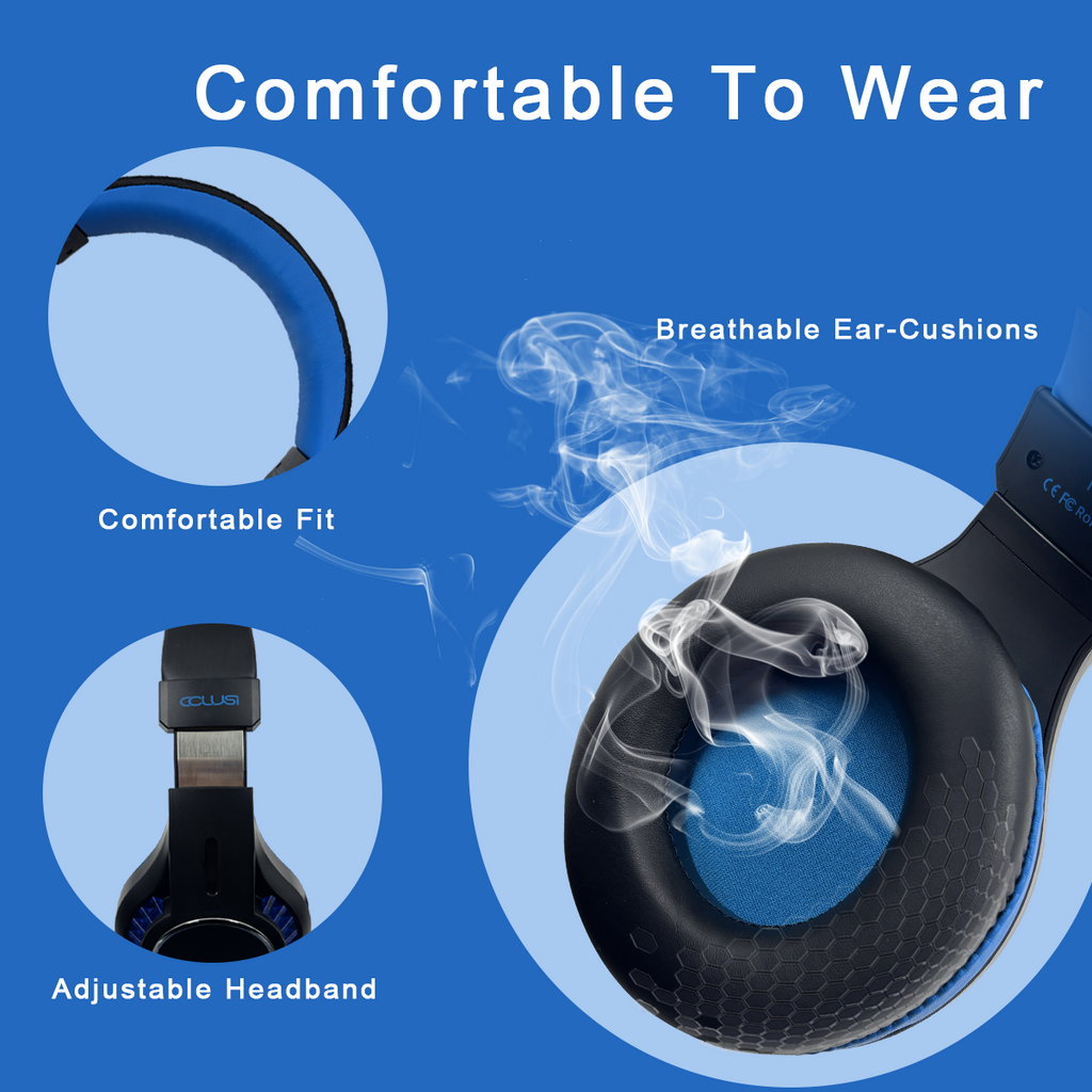 CLS700 Wired Multiplatform Gaming Headset for PC, PS5, PS4, Xbox Series X/S, Xbox One and Mobile with 3.5mm Wired Connection, One Key Mute Mic, 50mm Speakers, Black