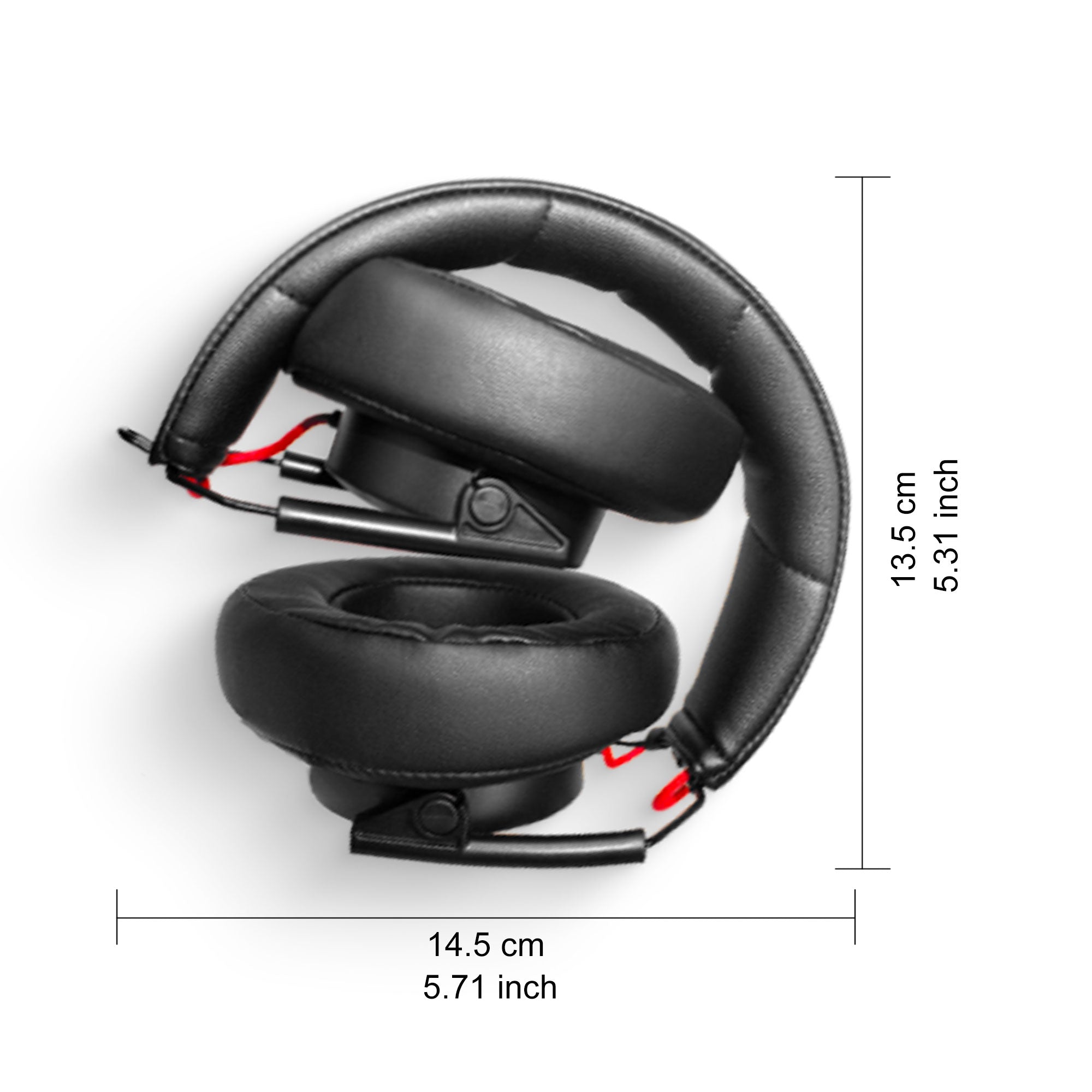 M21 PS5 Gaming Headset with Mic, Wired Gaming Headset for PC, Laptop, PS4/Xbox One Controller, 3.5MM Audio Jack, Black+Red