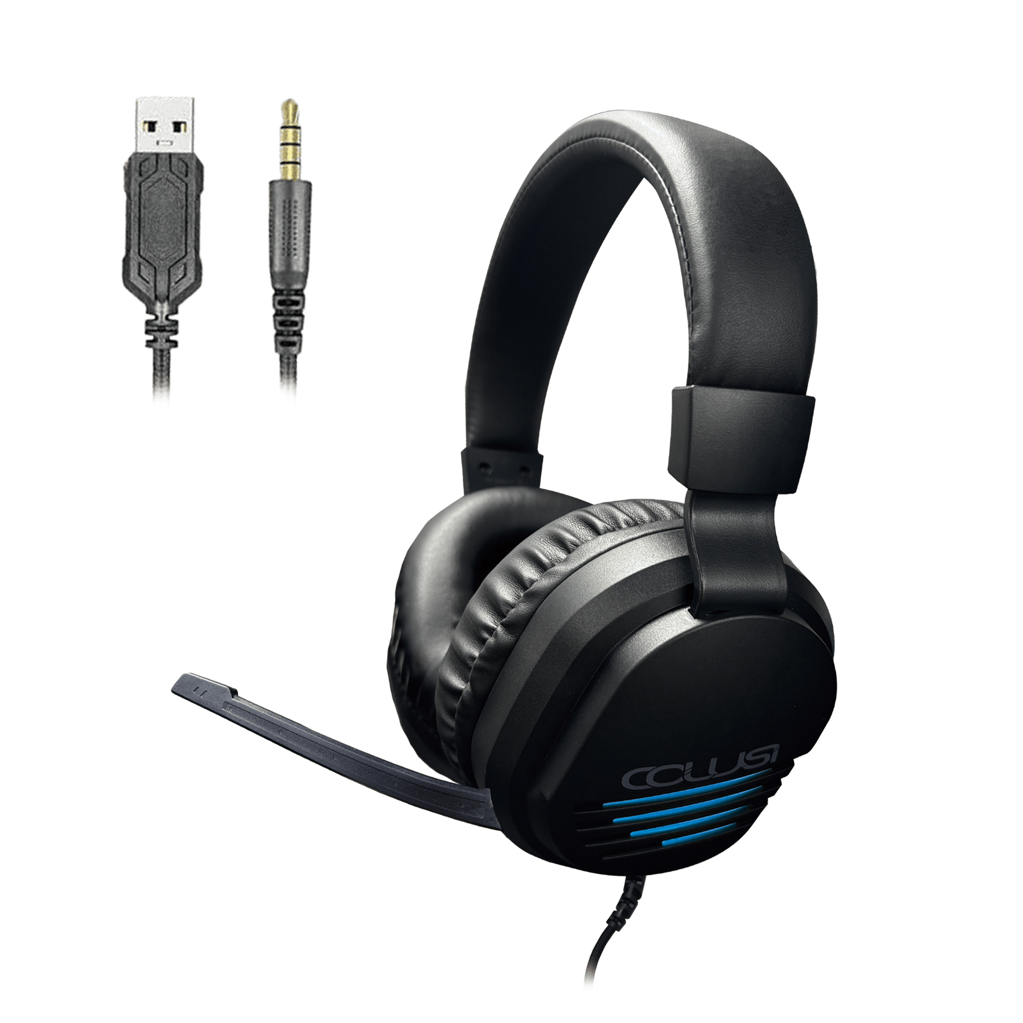 C500 Black Wired Gaming Headset with Microphone for PC PS5 Xbox PS4 ,Soft Memory Earcups Wired Gaming Headphones with 3.5mm Audio Jack and 40mm Driver