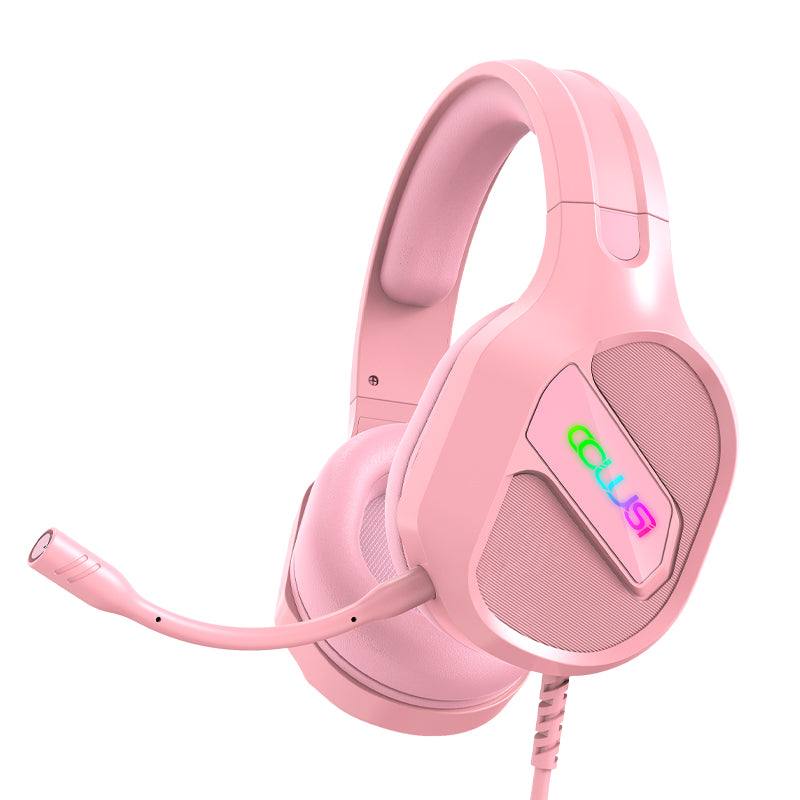 CLS400 Wired Over-Ear Gaming Headphones with Mic Clear Call, Stereo Gaming Headset with 3.5mm Audio Jack for PC, PS4, PS5, Xbox1, Mac, Switch, Pink