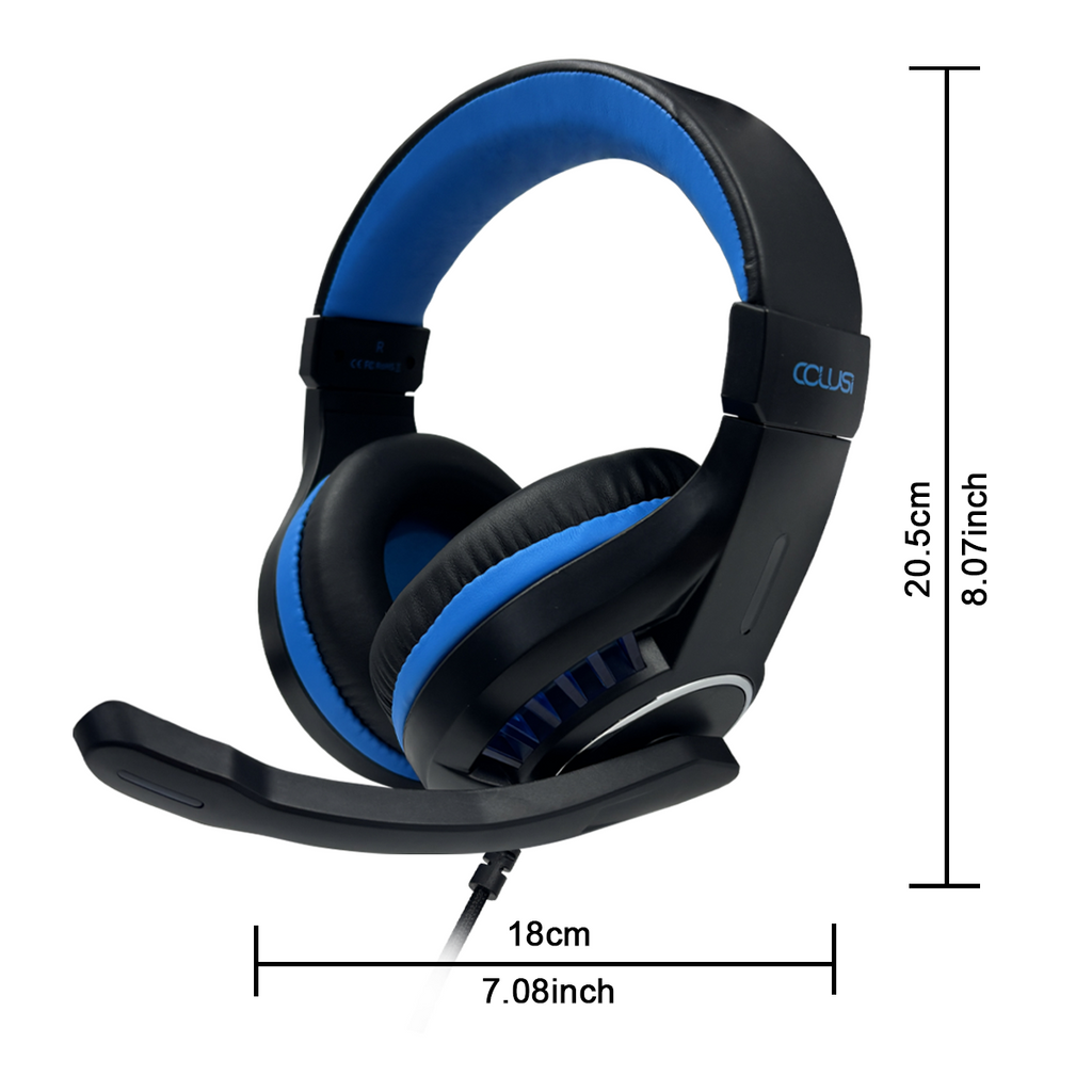 CLS700 Wired Multiplatform Gaming Headset for PC, PS5, PS4, Xbox Series X/S, Xbox One and Mobile with 3.5mm Wired Connection, One Key Mute Mic, 50mm Speakers, Black
