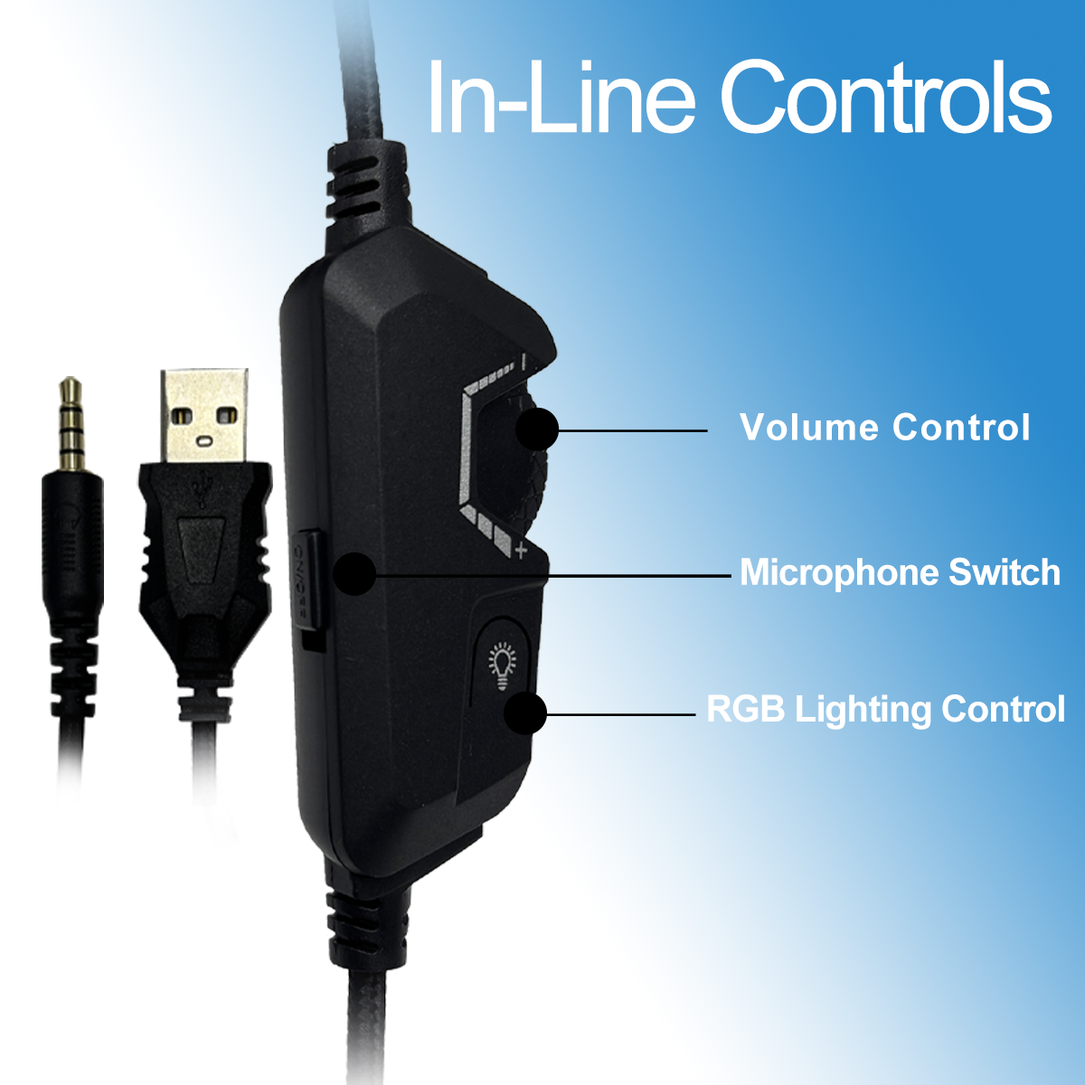 COLUSI Gaming Headset with Mic & Light, Compatible with PS5/PS4/Xbox/Switch/PC/Mac, Over-Ear Headphones