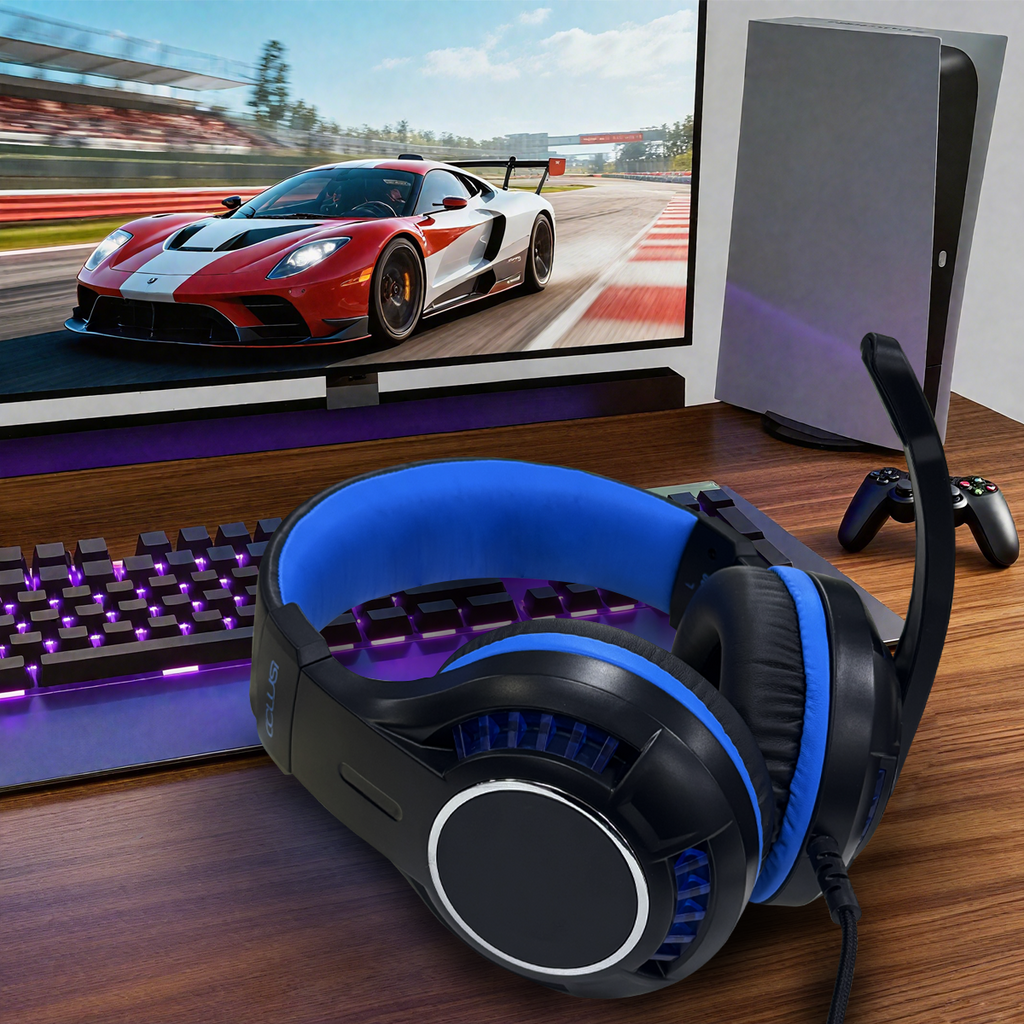 CLS700 Wired Multiplatform Gaming Headset for PC, PS5, PS4, Xbox Series X/S, Xbox One and Mobile with 3.5mm Wired Connection, One Key Mute Mic, 50mm Speakers, Black